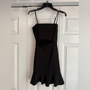 Elegant Black Sleeveless Mini Dress